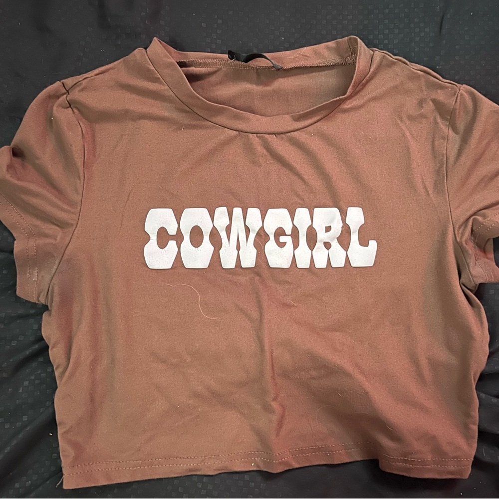 Size Medium Cowgirl Baby Tee
